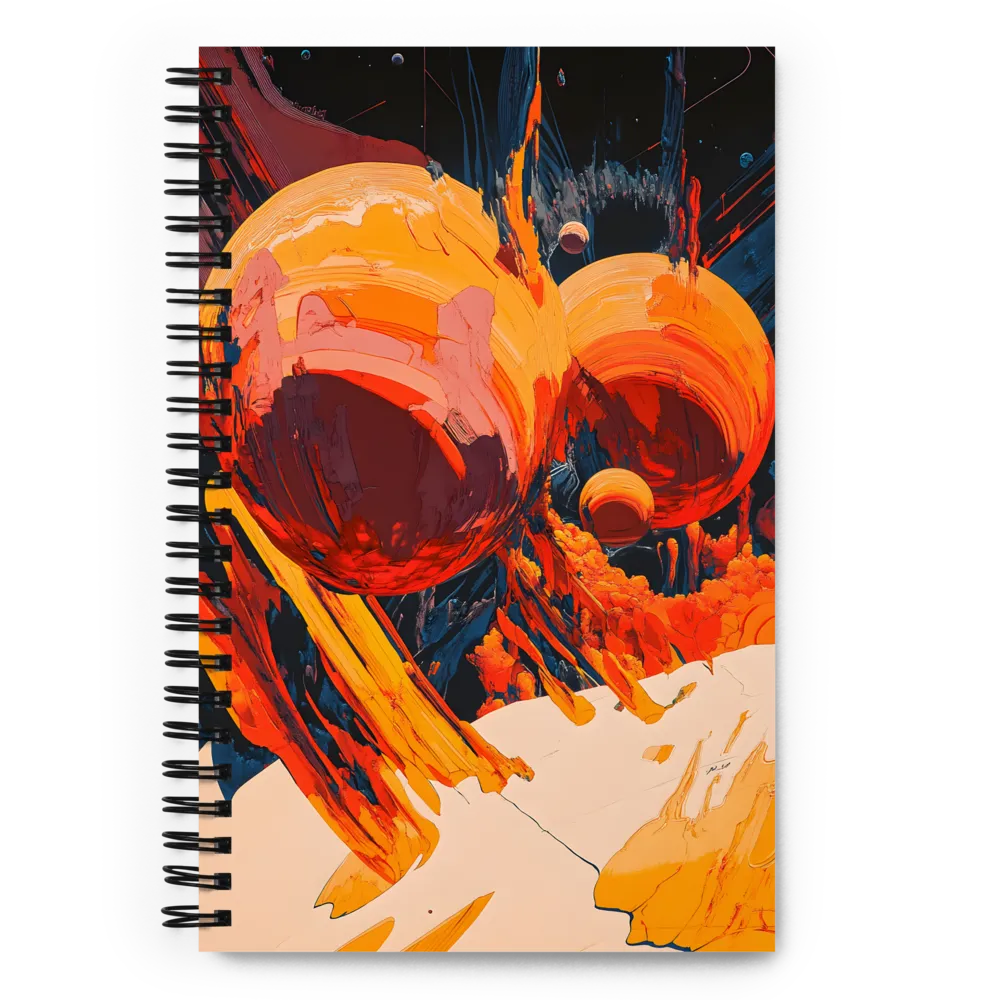 Abstract Planetary Vista 
 Spiral Notebook | 140 pages