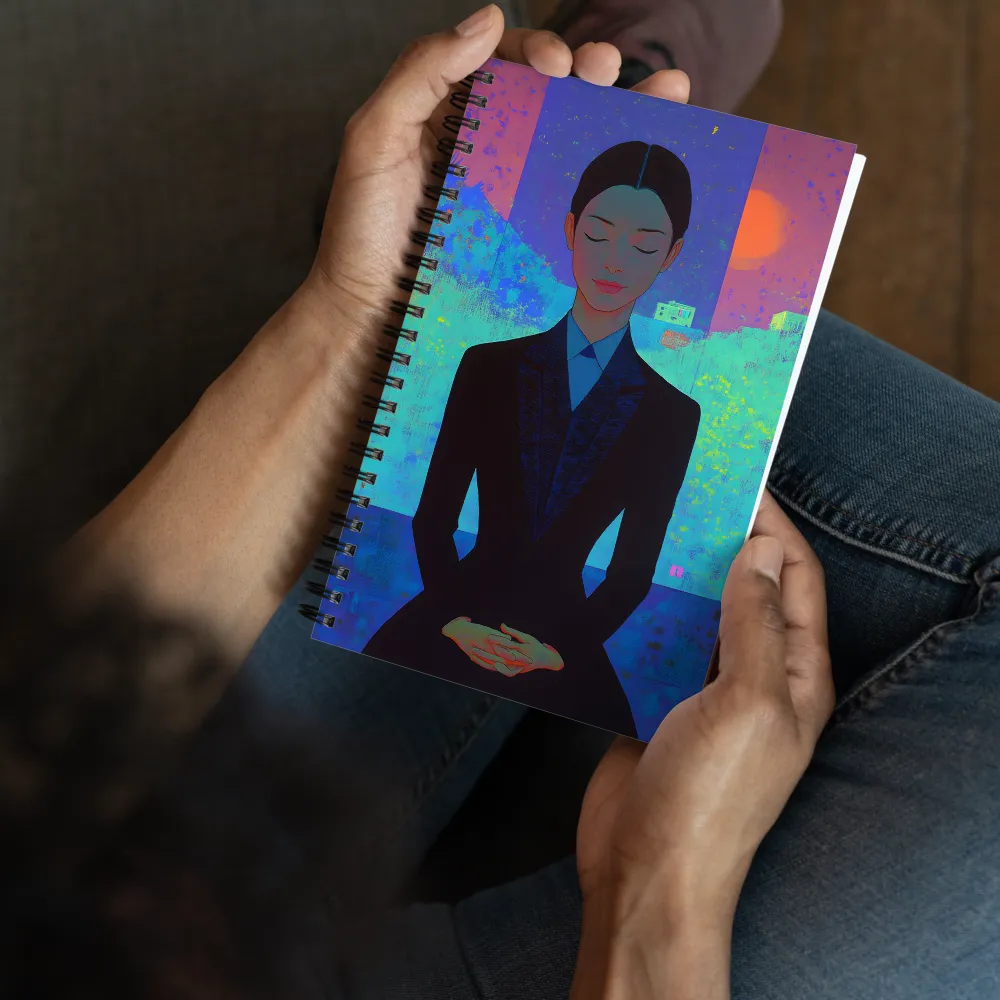 Meditative Urban Canvas 
 Spiral Notebook | 140 pages