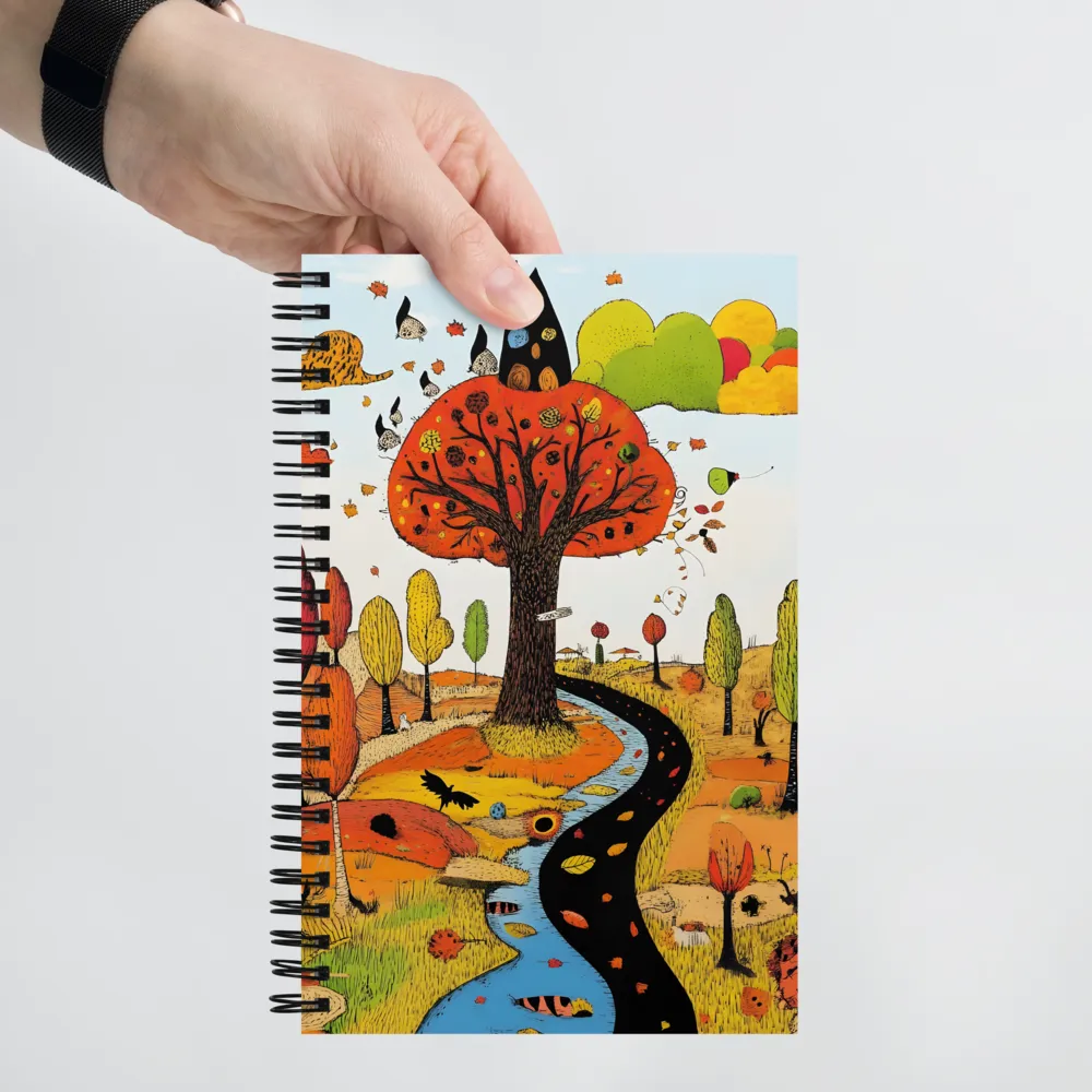 Whimsical Autumn Journey 
 Spiral Notebook | 140 pages