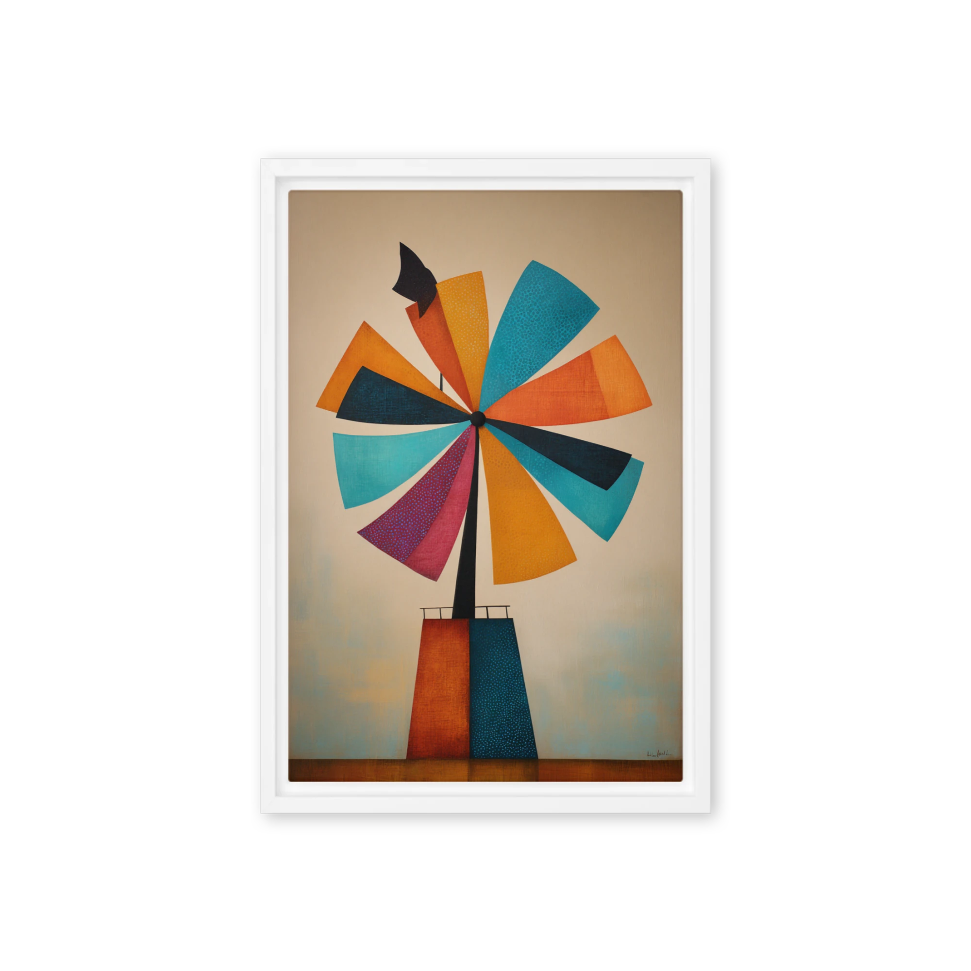 Geometric Windmill Collage