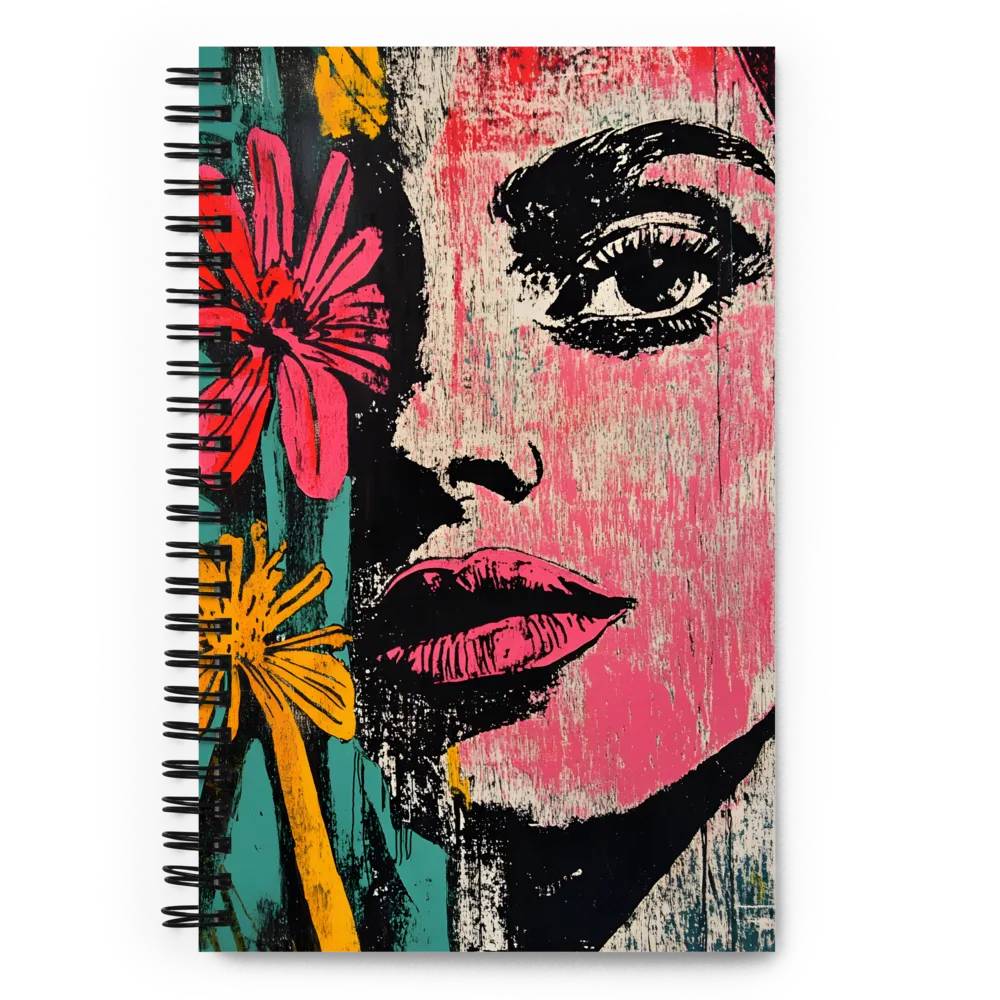 Floral Gaze 
 Spiral Notebook | 140 pages