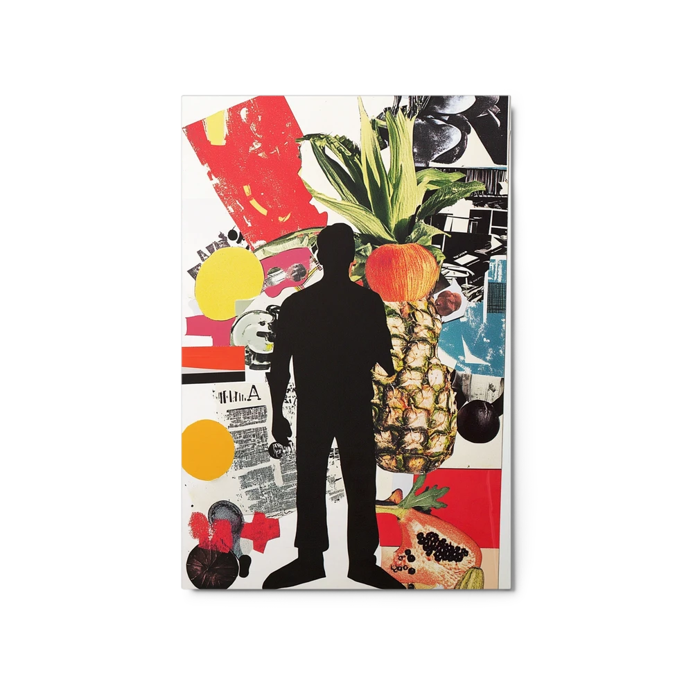 Man and Tropical Collage | Art Print