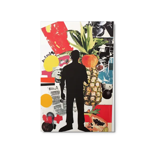 Man and Tropical Collage | Art Print