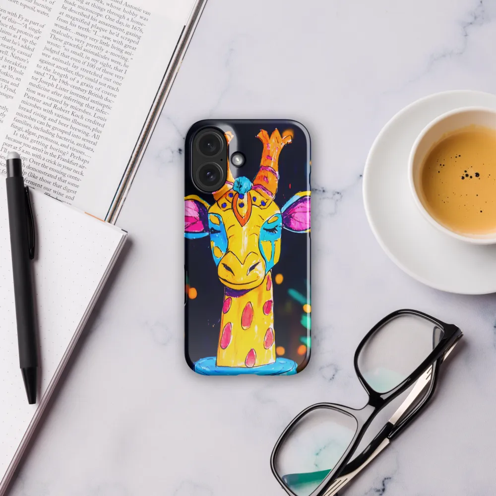 Whimsical Giraffe in Vibrant Colors