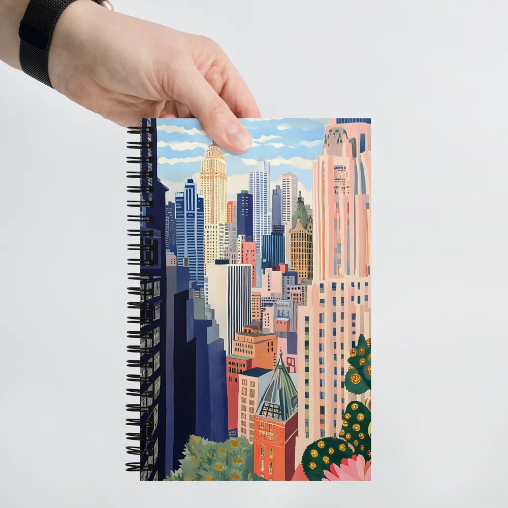 Art Deco NYC Skyline 
 Spiral Notebook | 140 pages