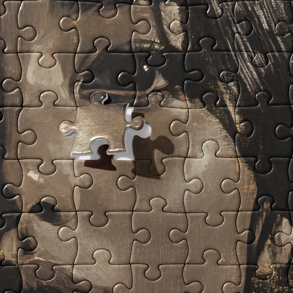 Gilded Shadow Portrait 
 Jigsaw Puzzle