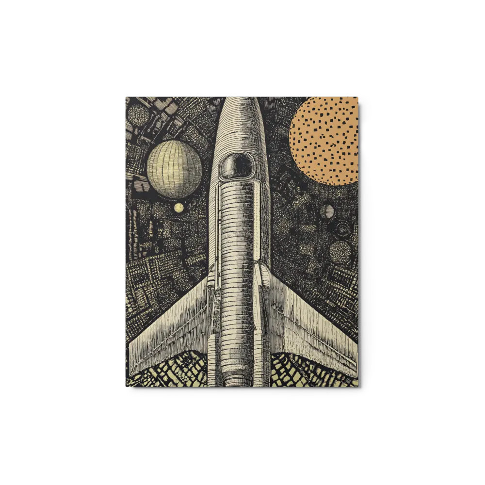 Voyage to the Unknown 
 Poster with White Frame | 18″x 18″