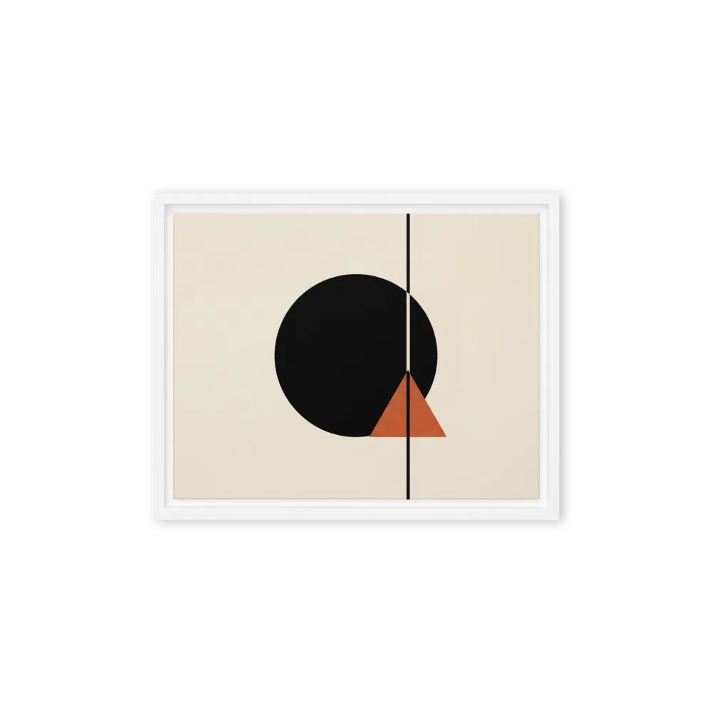 De Stijl Composition 
 Poster with Red oak Frame | 12″x 18″