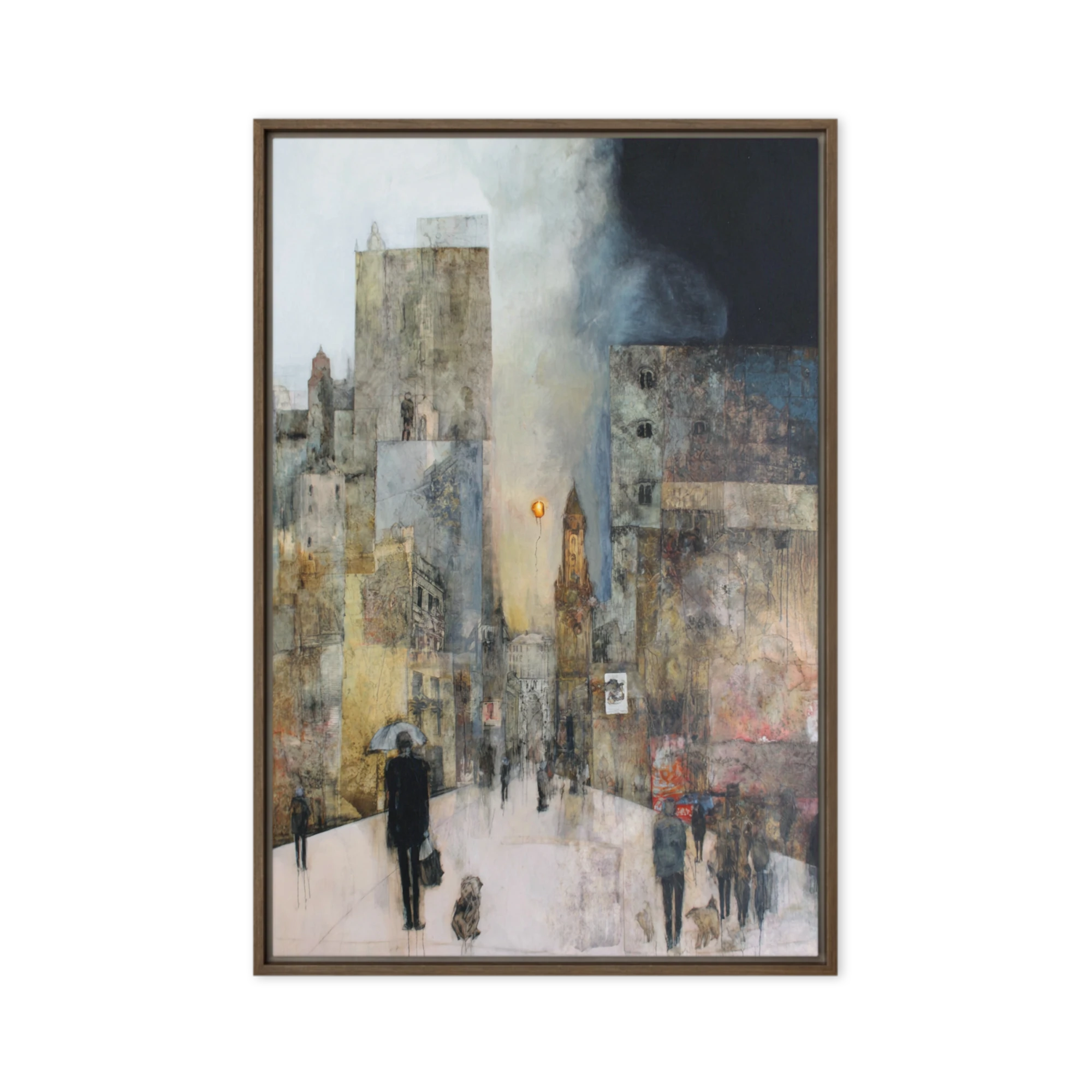 Ethereal Rain in the City | Art Print