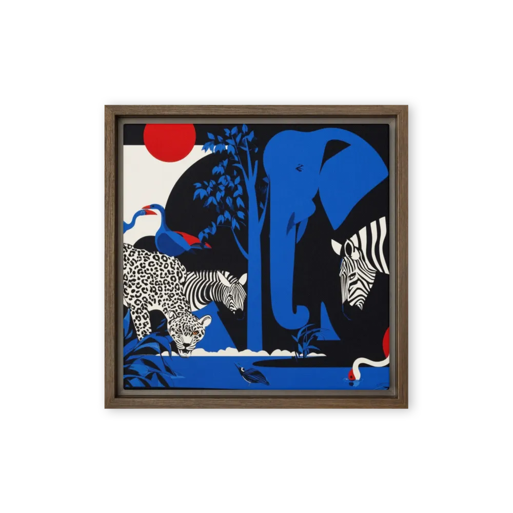 Blue Jungle Wildlife | Art Print