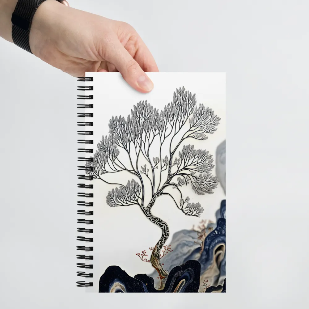 Chinoiserie Bonsai Vision 
 Spiral Notebook | 140 pages
