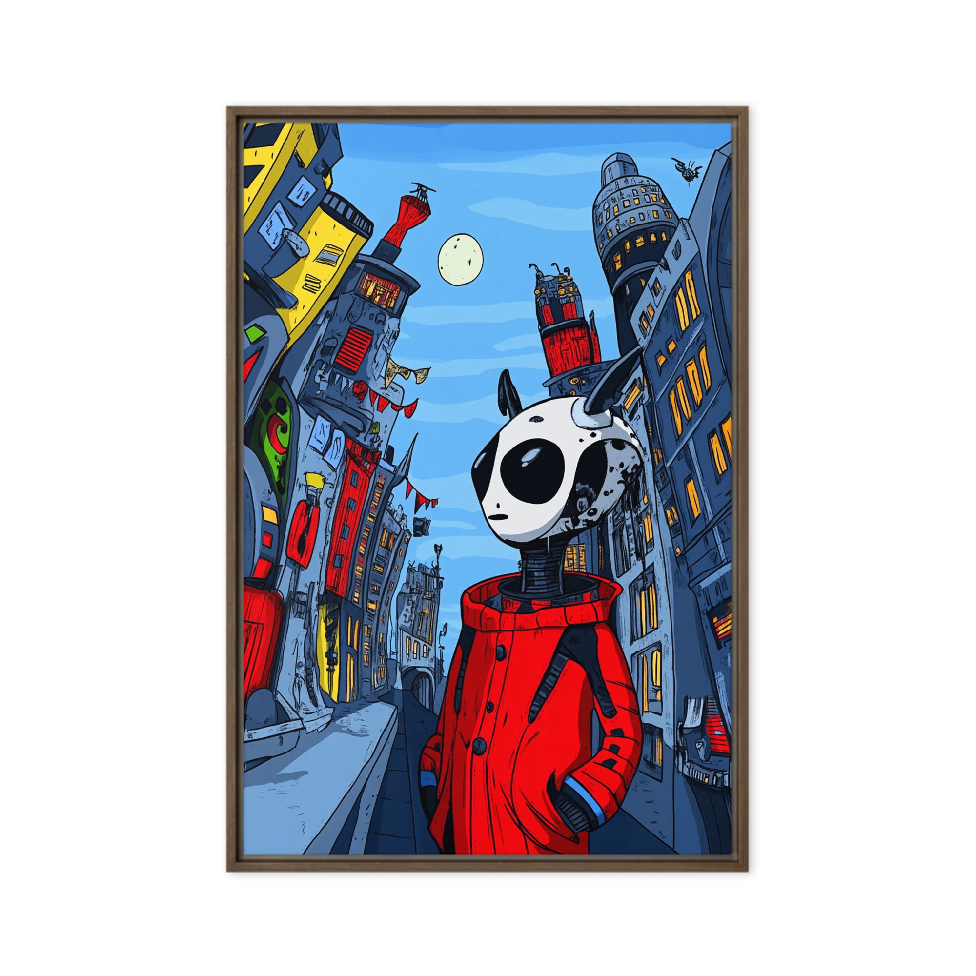 Lone Alien in the City | Art Print