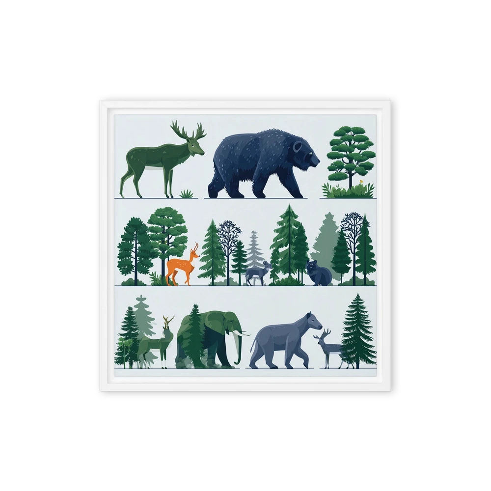 Forest Fauna Lineup | Art Print