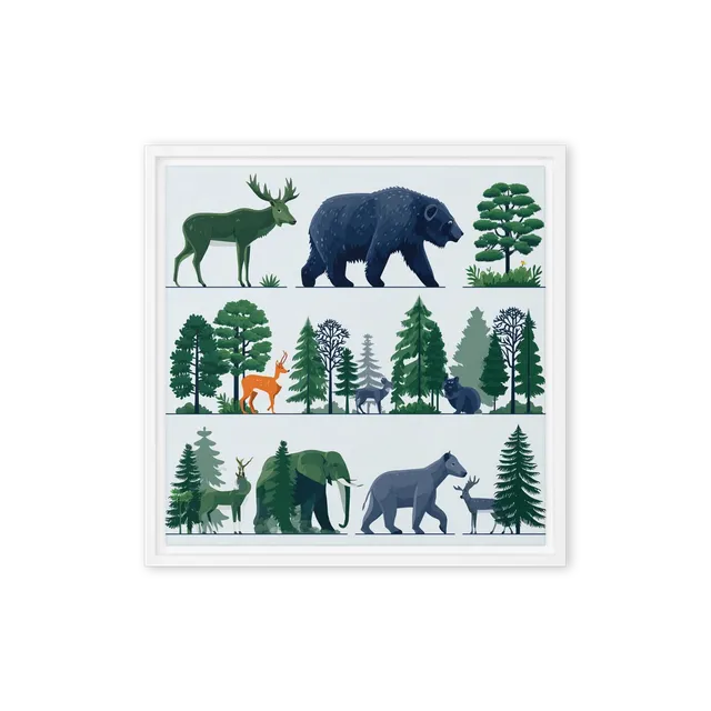 Forest Fauna Lineup | Art Print
