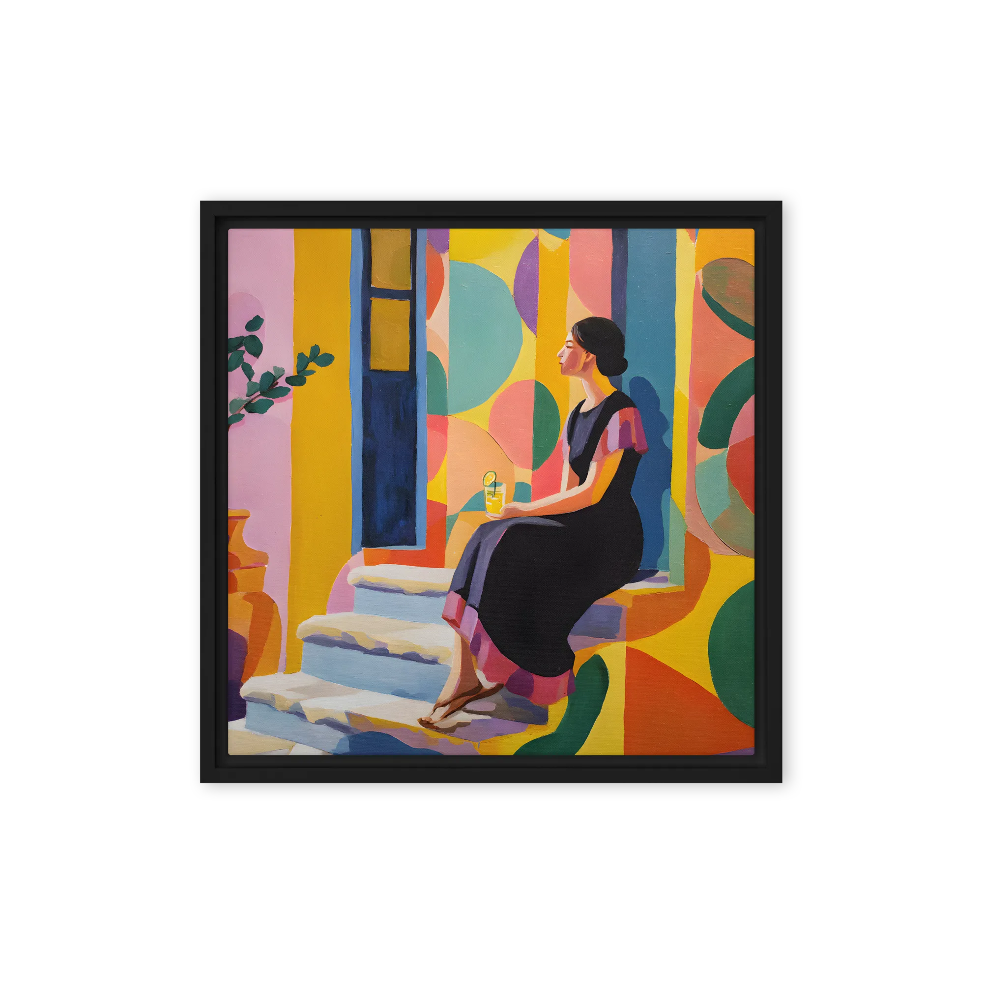 For collectors of Fauvist-cubist structure — Midday in the greenhouse