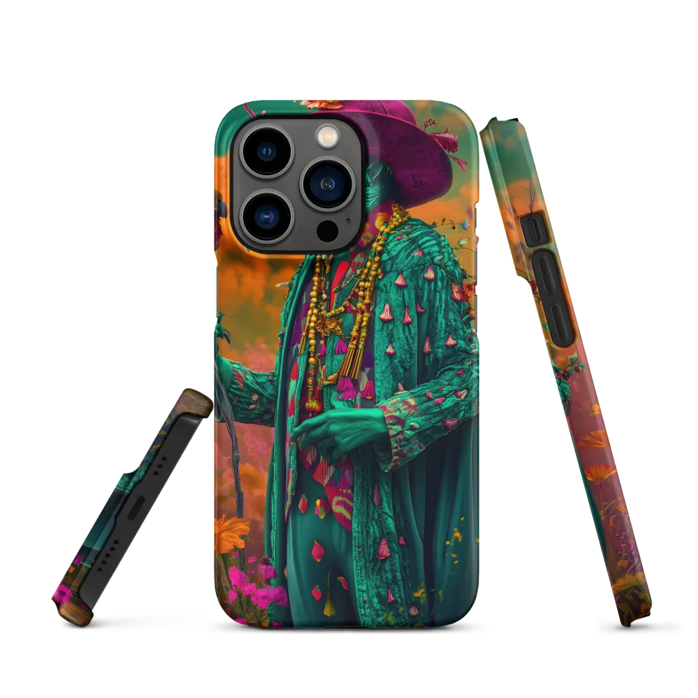 Colorful Plague Doctor with Bird | Phone Case