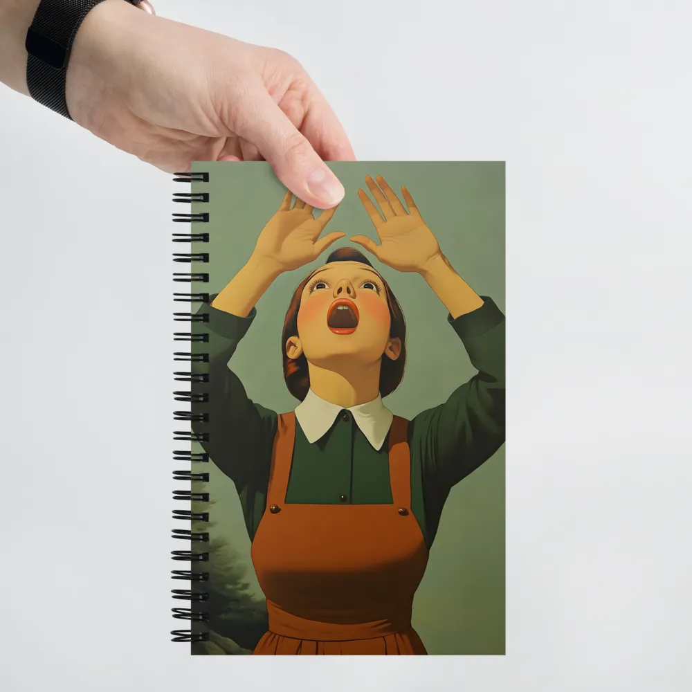 Surprise in Green and Rust 
 Spiral Notebook | 140 pages