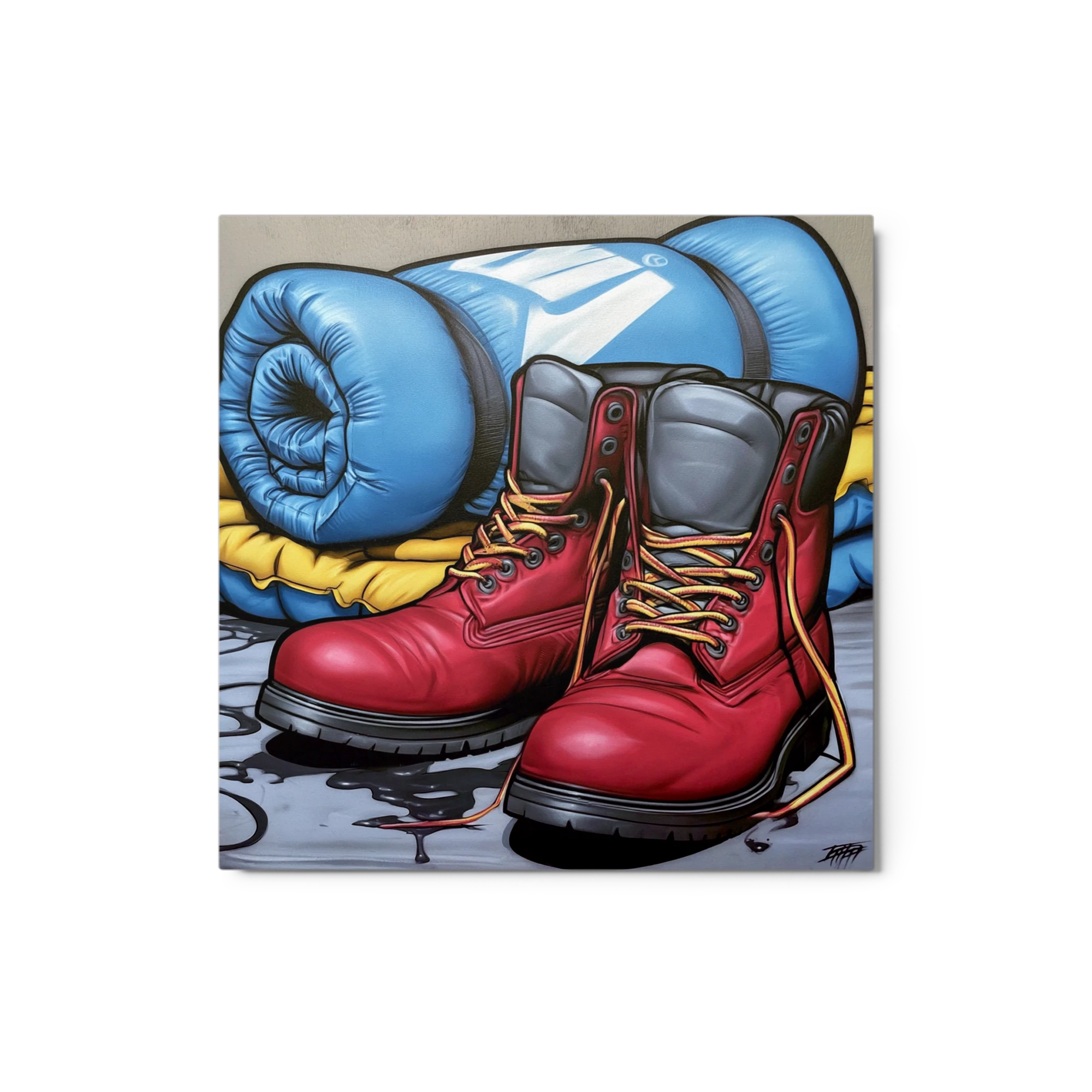 Red Boots and Sleeping Bag
