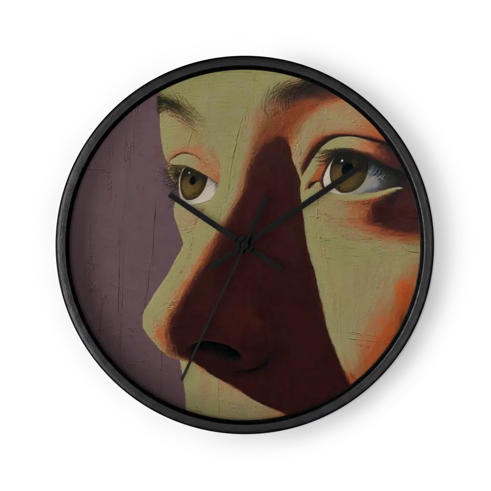 Gazing Into Shadow | Wall Clock
