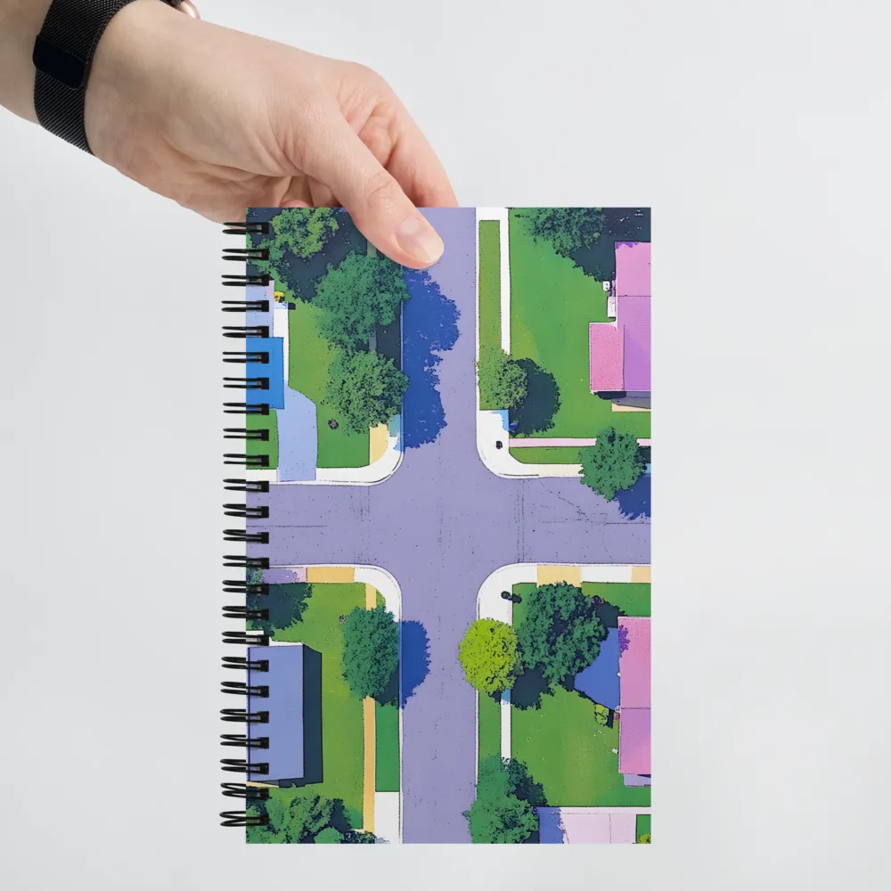 Suburban Intersection 
 Spiral Notebook | 140 pages