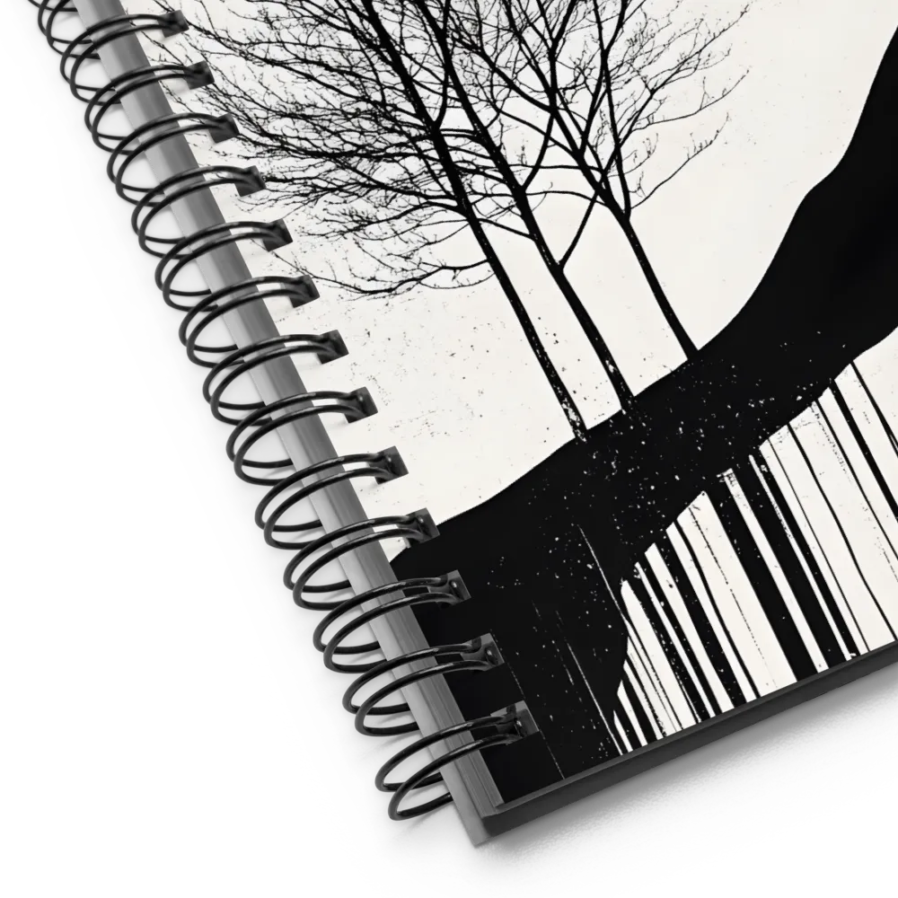 Ochre Sunrise Silhouette 
 Spiral Notebook | 140 pages