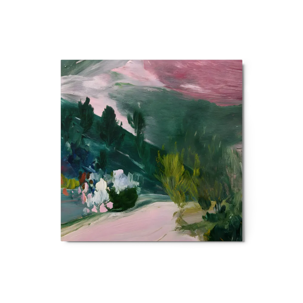 Impressionist Green Hills 
 Canvas | 24″x 24″