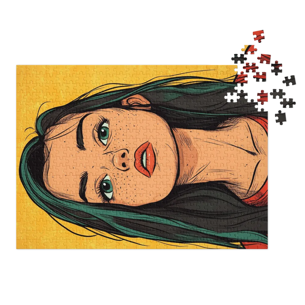 Digital Portrait of Young Woman
