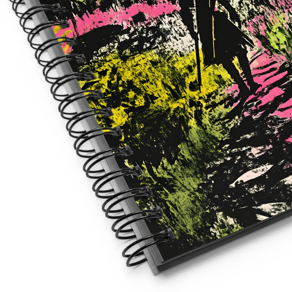 Neon Forest Wanderer 
 Spiral Notebook | 140 pages