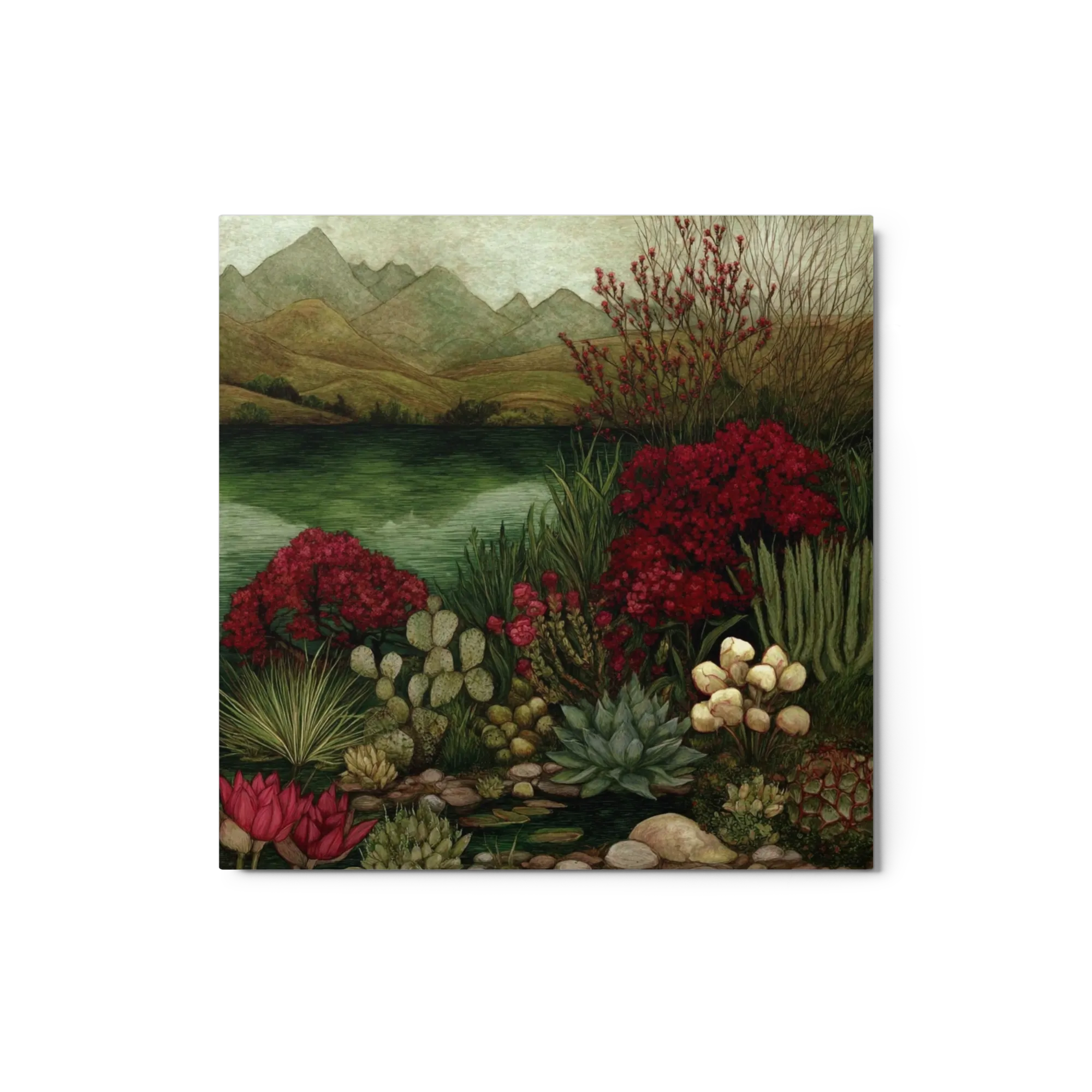 Crimson Bloom Oasis