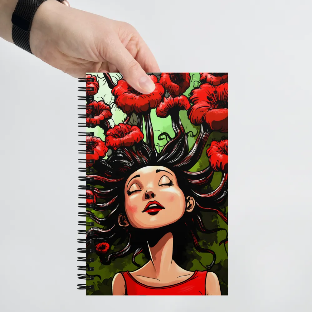 Floral Dreamscape 
 Spiral Notebook | 140 pages