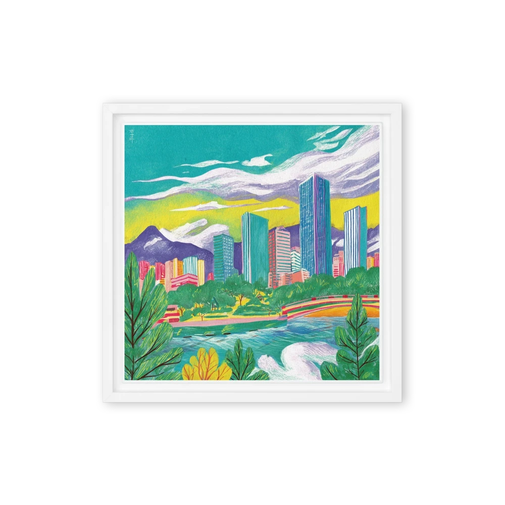 Modern Vibrant Skyline | Art Print