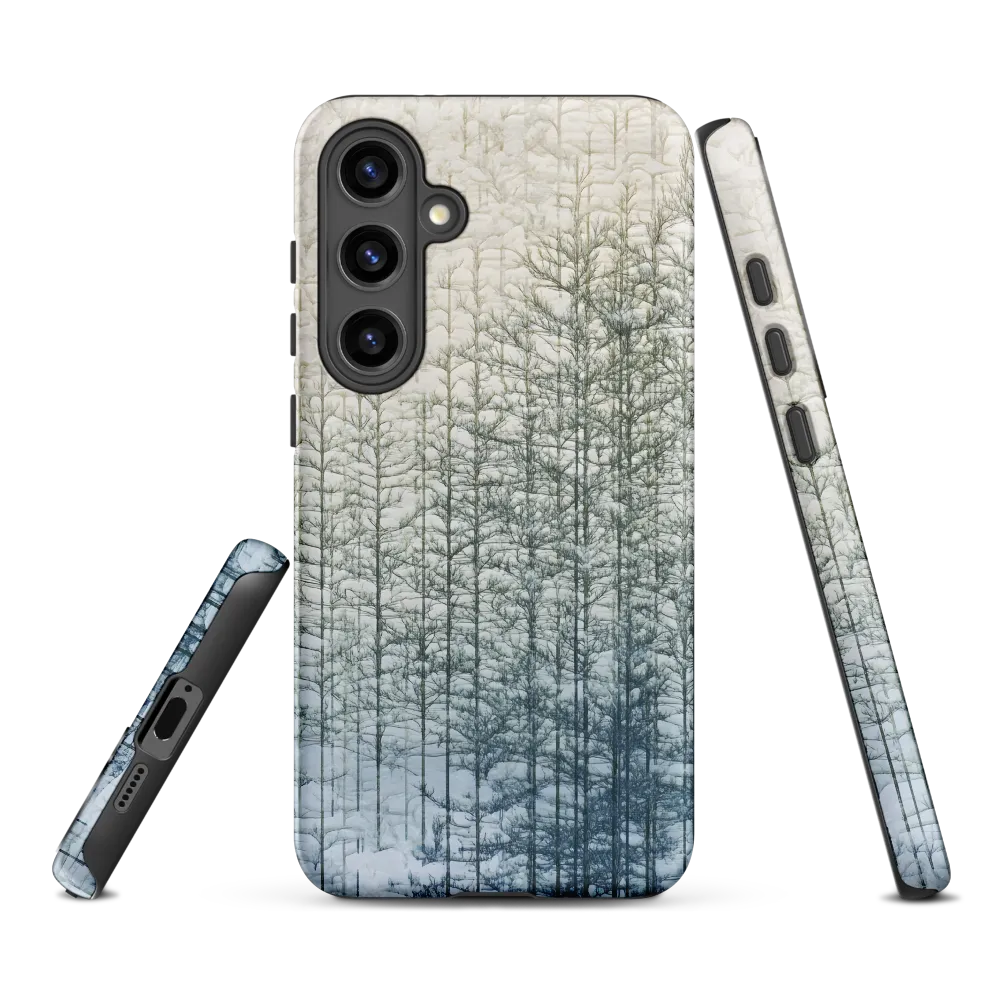 Abstract Winter Forest with Trees | Phone Case
