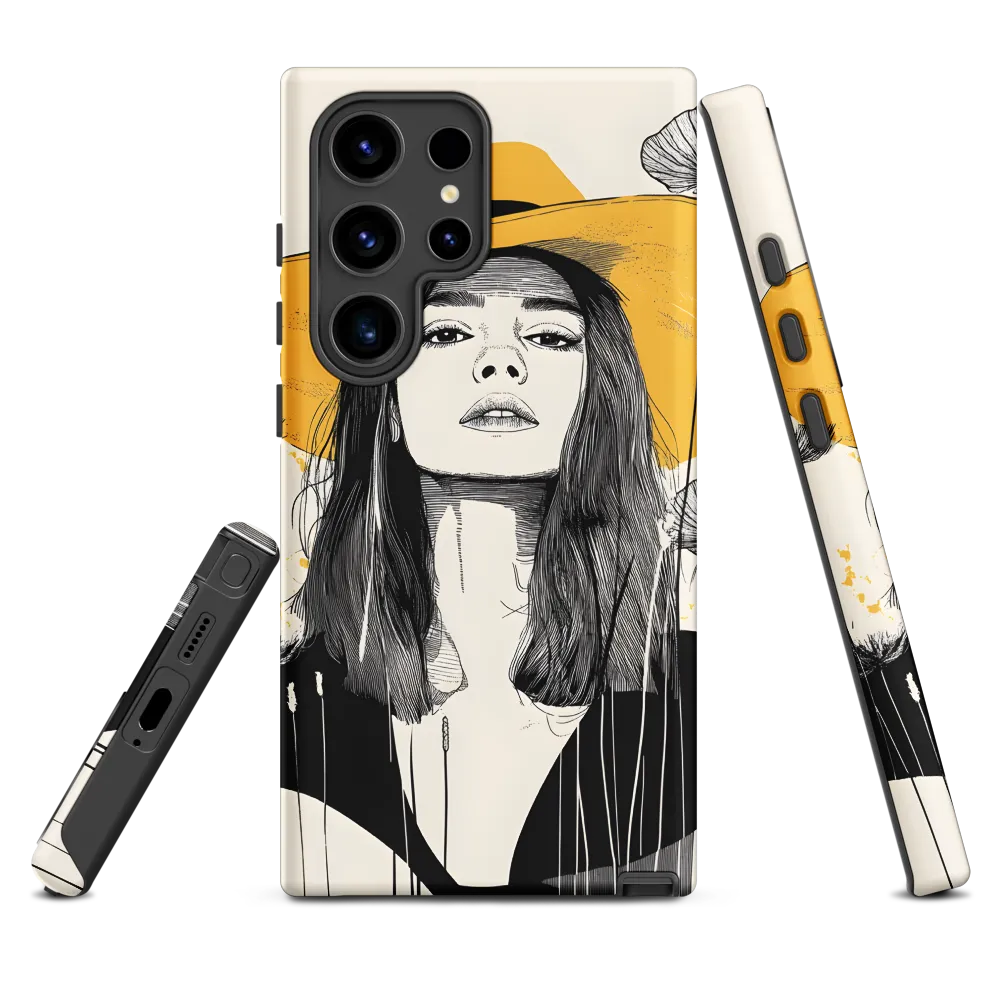 Yellow Hat and Wildflowers | Phone Case