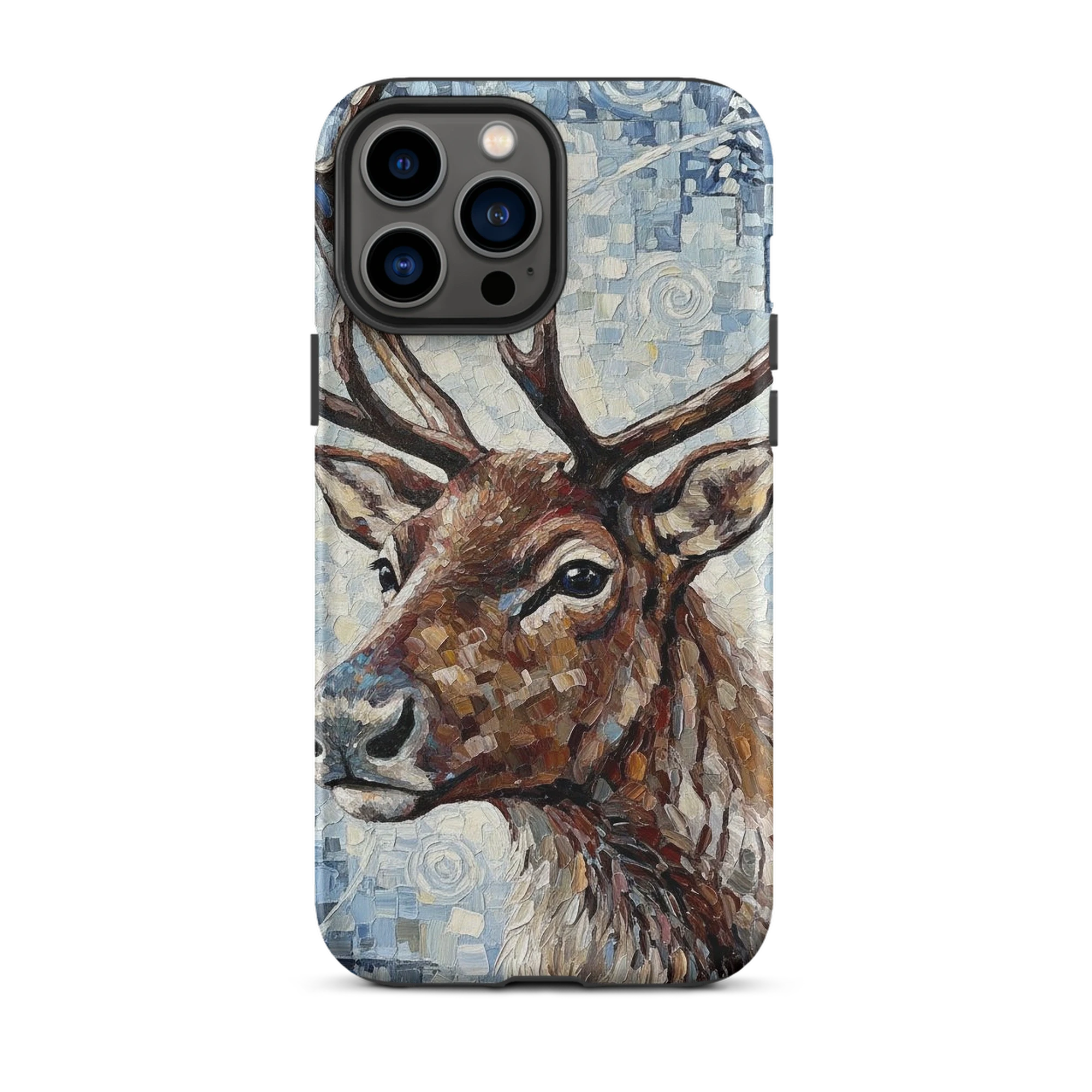 Winter Stag in Mosaic