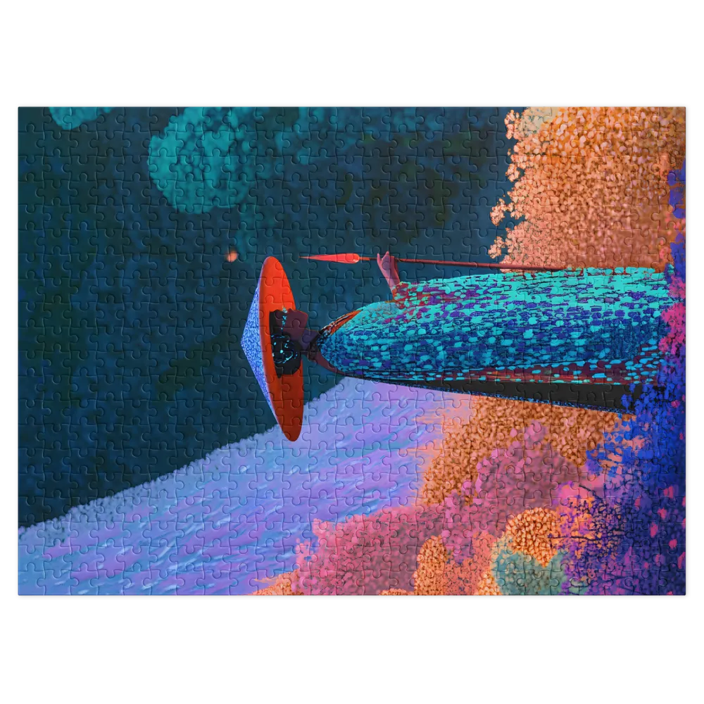Woman in Vibrant Landscape | Jigsaw Puzzle (252/520 pieces)