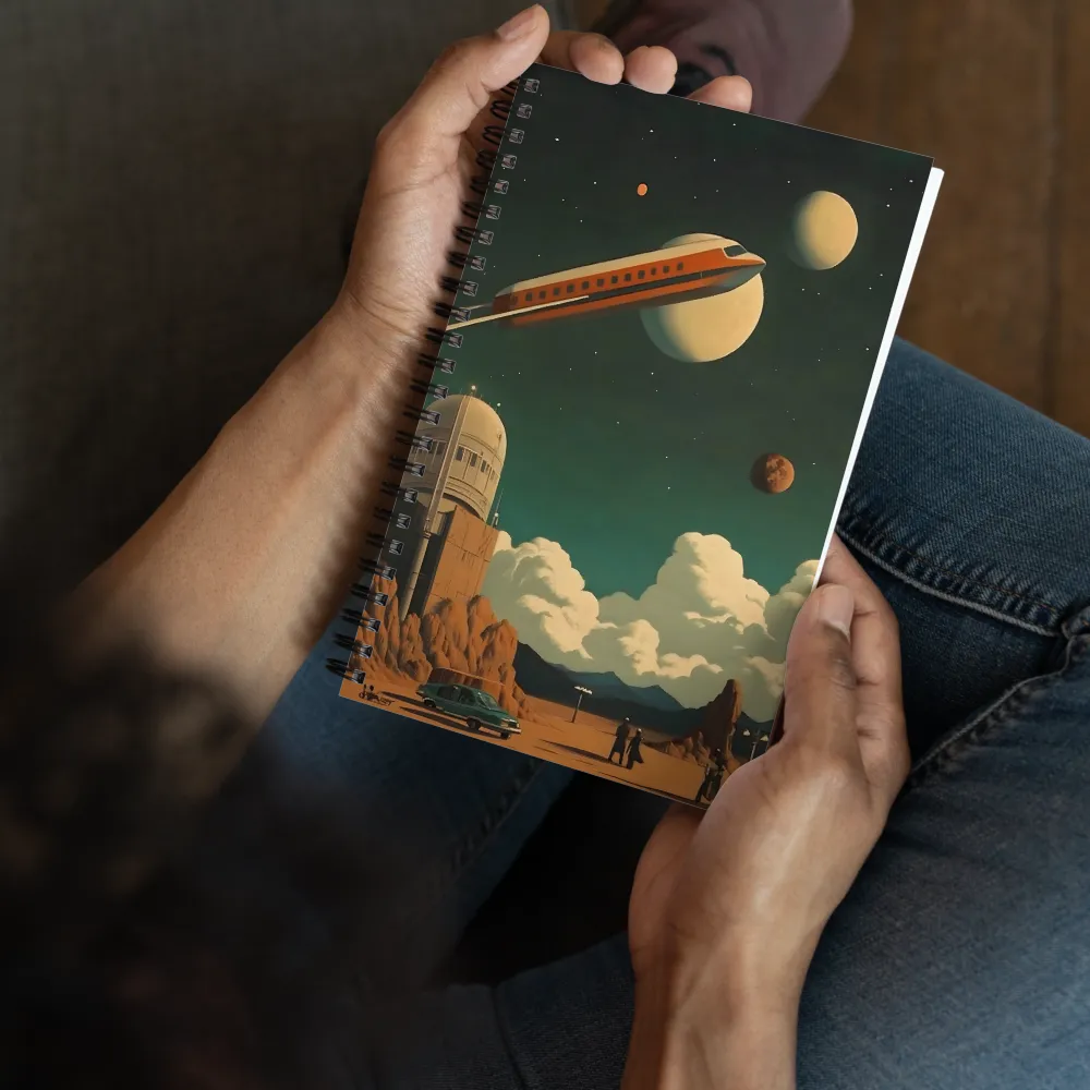 Retro Space Odyssey 
 Spiral Notebook | 140 pages