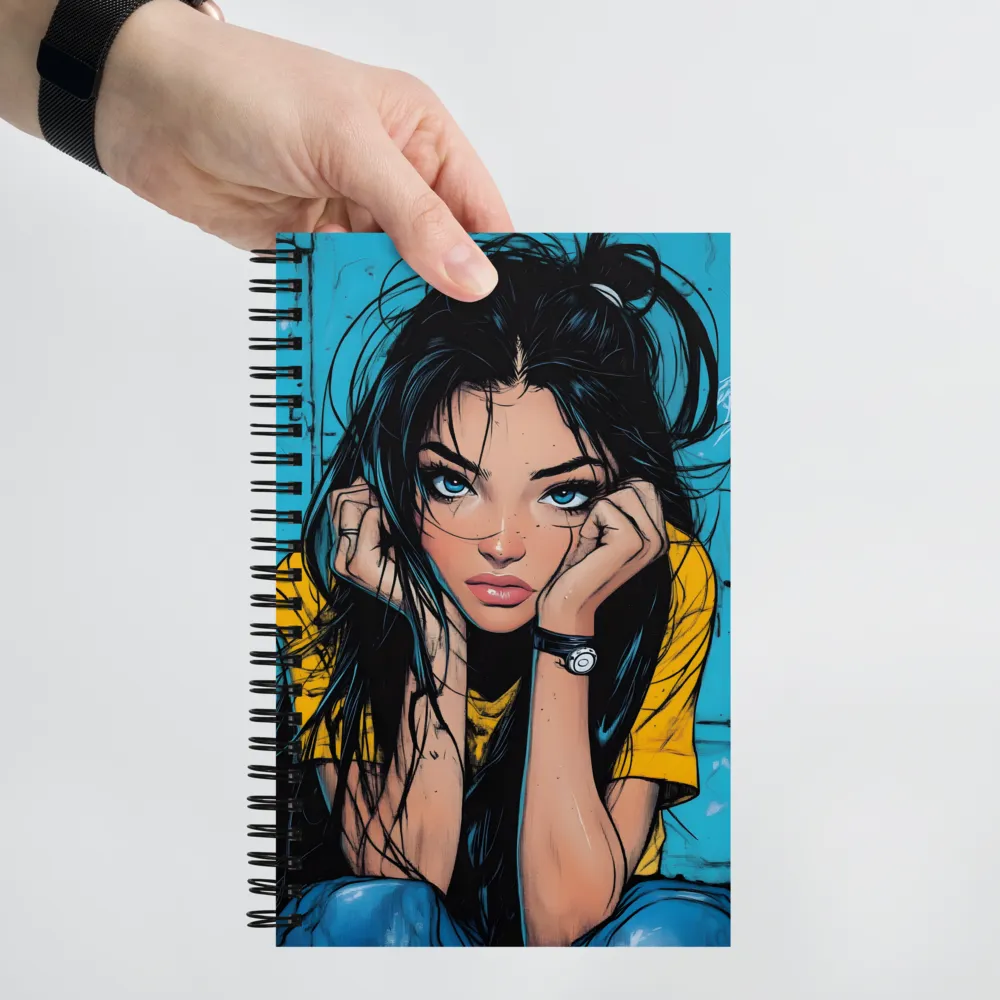 Azure Gaze 
 Spiral Notebook | 140 pages