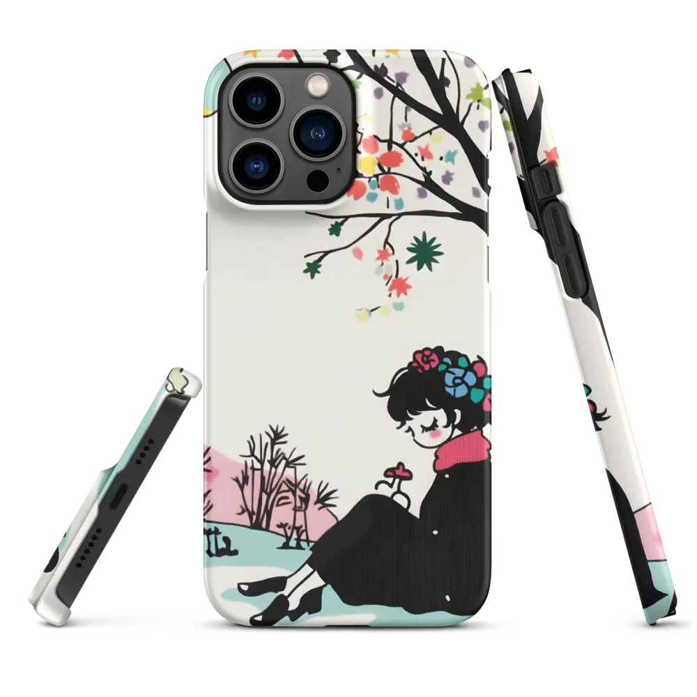 Woman under Flowering Tree | Phone Case