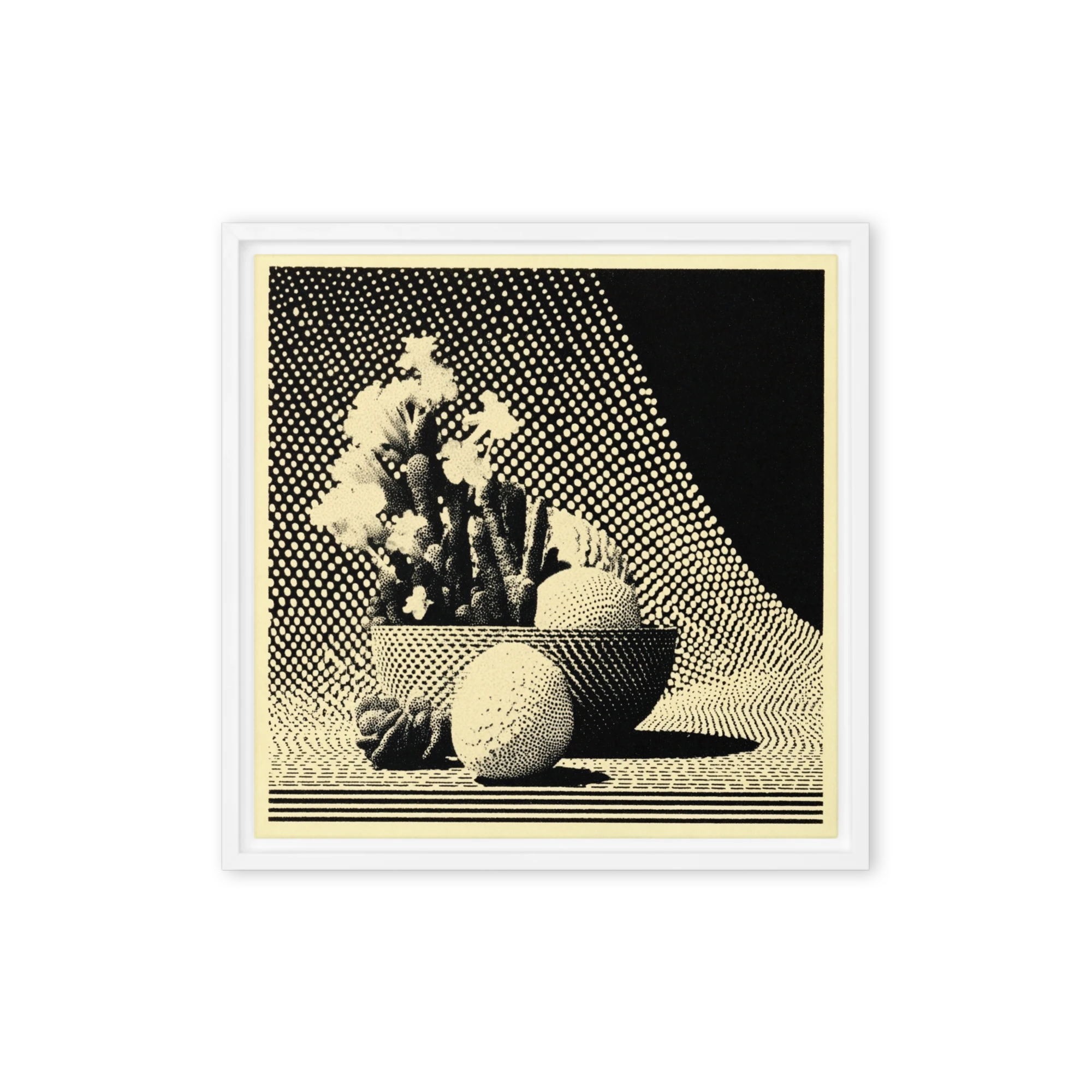 Halftone Cactus Still Life