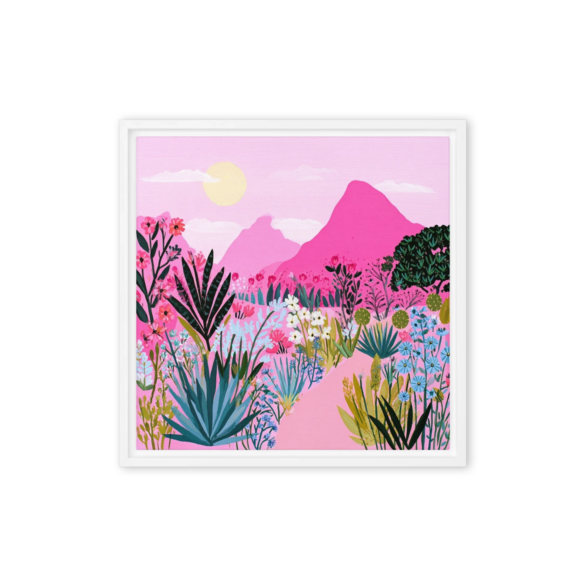 Pink Mountain Meadow | Art Print