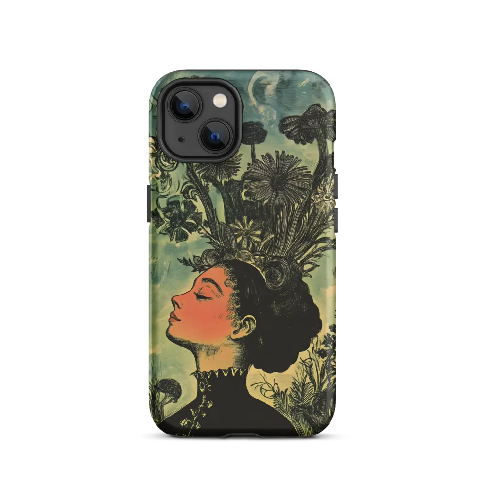 Surreal Woman with Floral Elements | Phone Case
