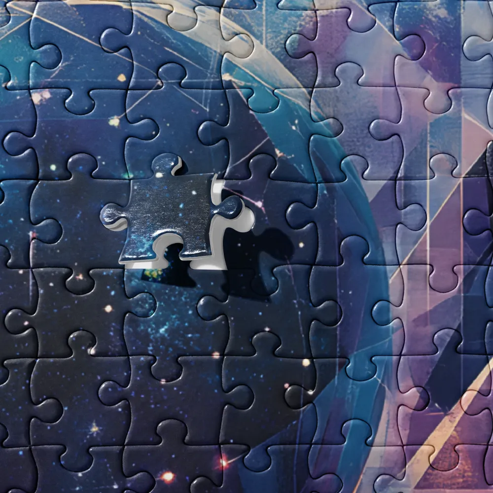 Cosmic Geometry 
 Jigsaw Puzzle in Tin Box