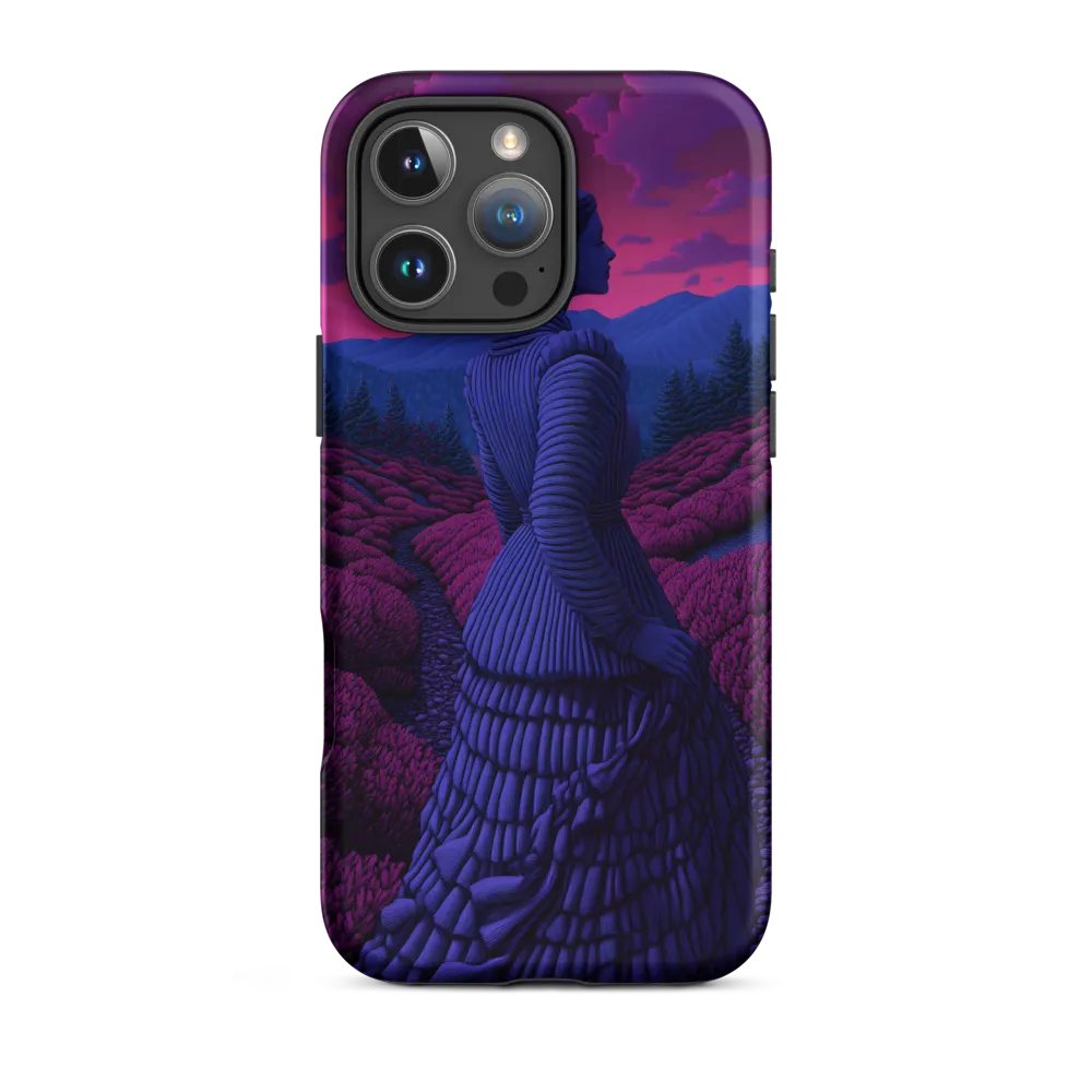 Surreal Woman in Purple Landscape | Phone Case