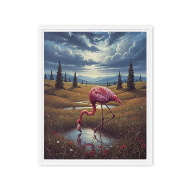 Twilight Flamingo | Art Print