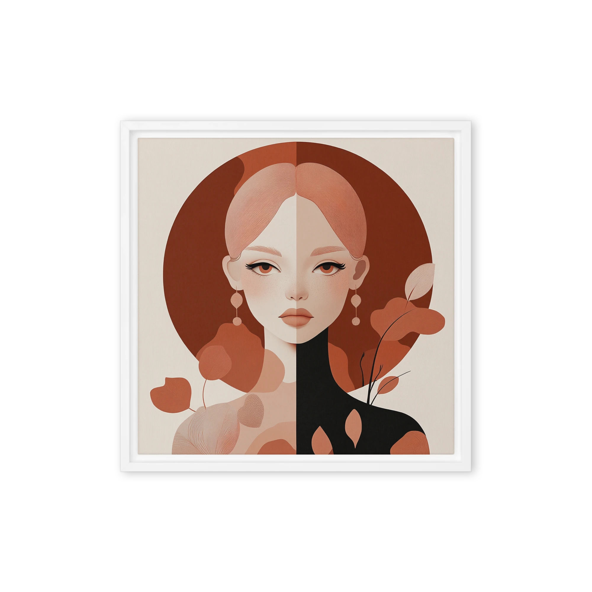 Terracotta Duotone Portrait