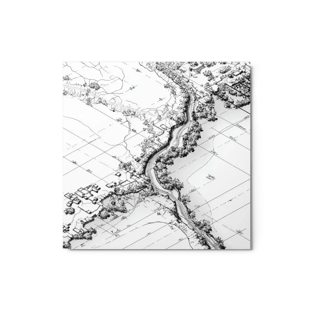 Topographic River Survey | Art Print