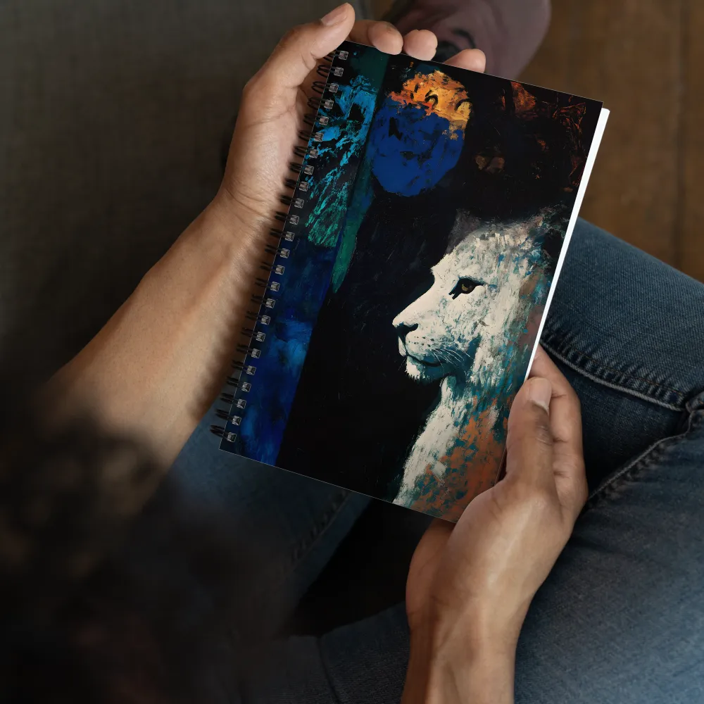 Cosmic Lion's Gaze 
 Spiral Notebook | 140 pages