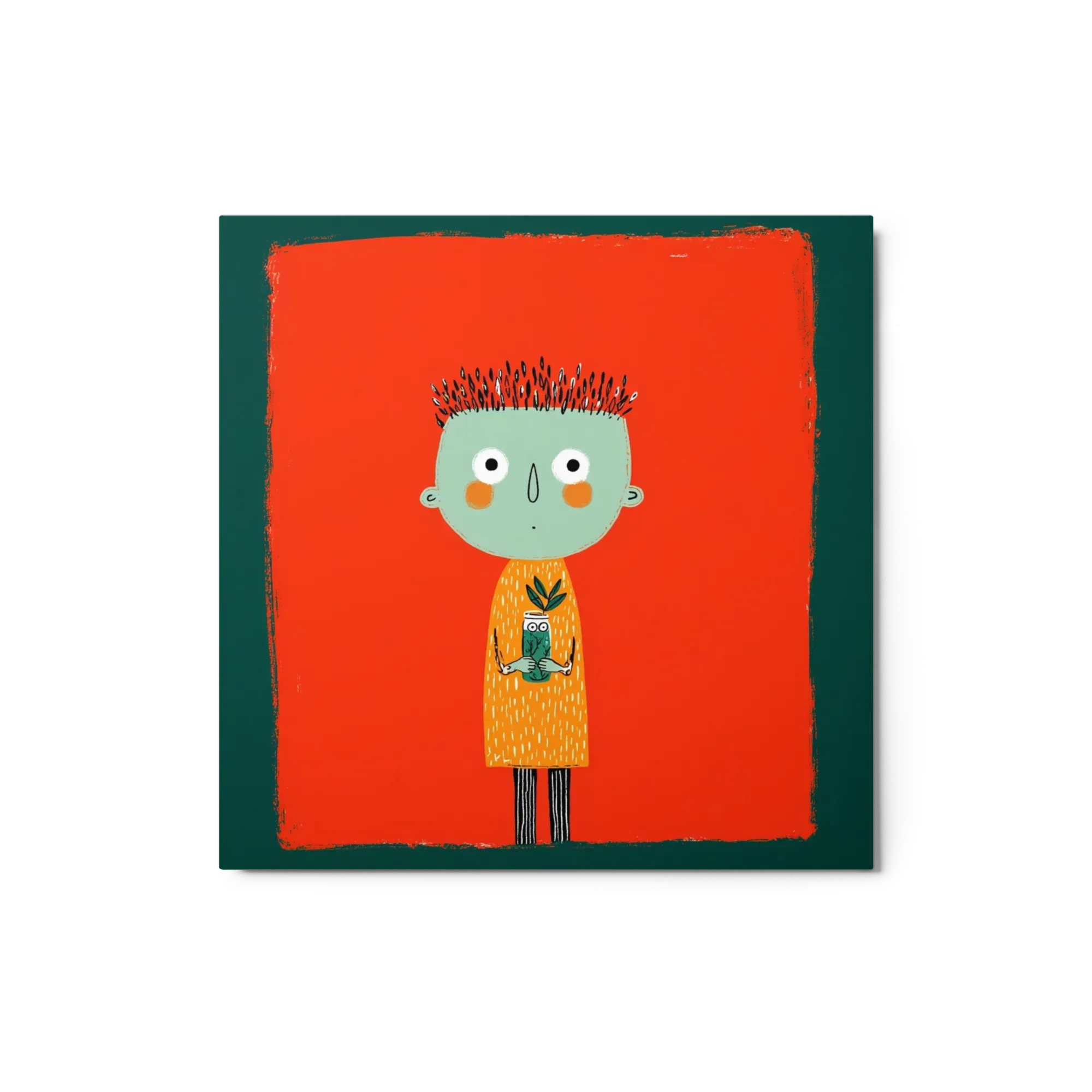 Boy with Plant Jar