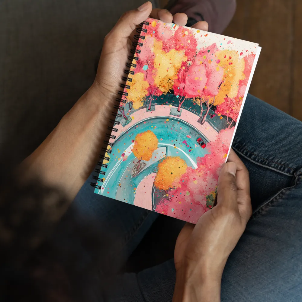 Autumnal City Drive 
 Spiral Notebook | 140 pages