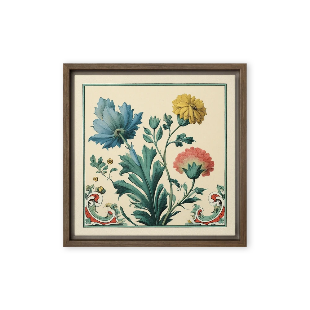 Antique Floral Triad | Art Print